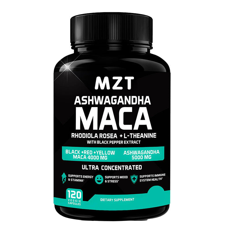 Ashwagandha Maca Energy Boost - 4-in-1 Natural Formula (60 Capsules)